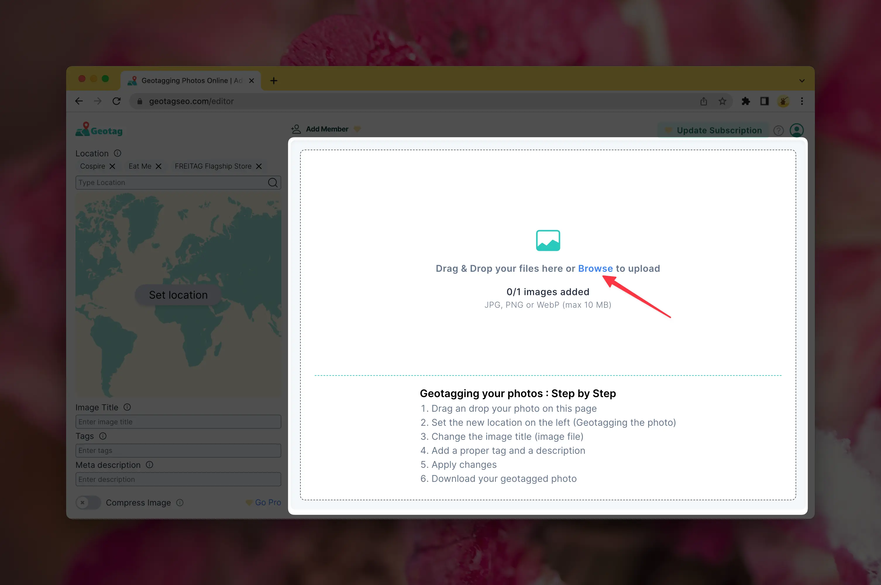 Upload your image Upload your image