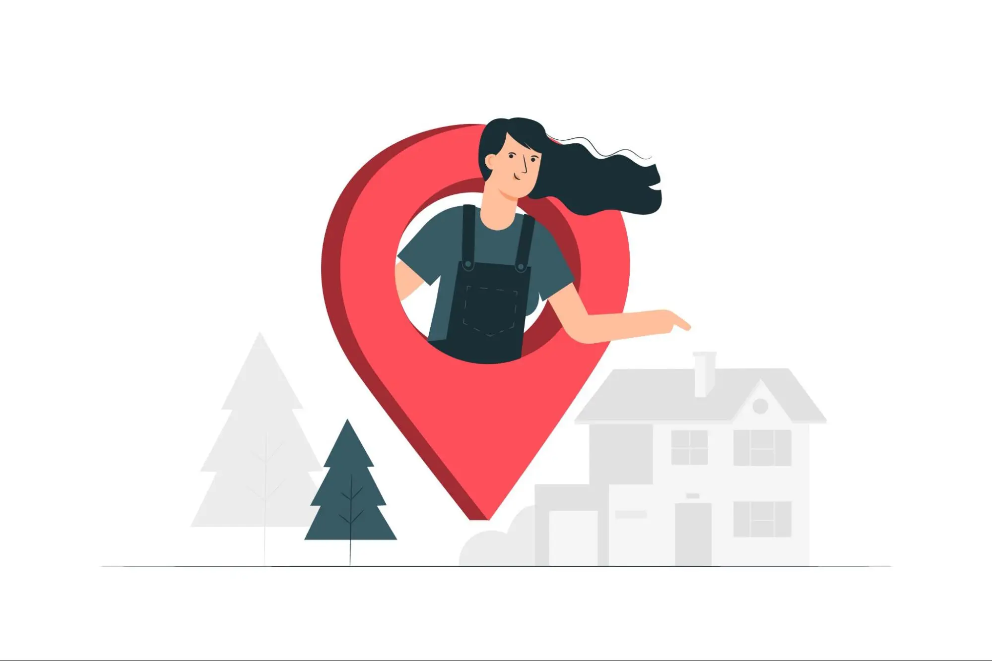 Illustration World Map With People Illustration World Map With People